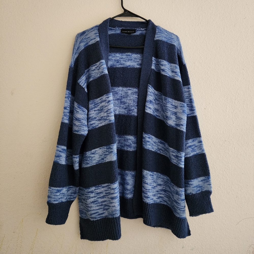 Blue and Navy Striped Sweater